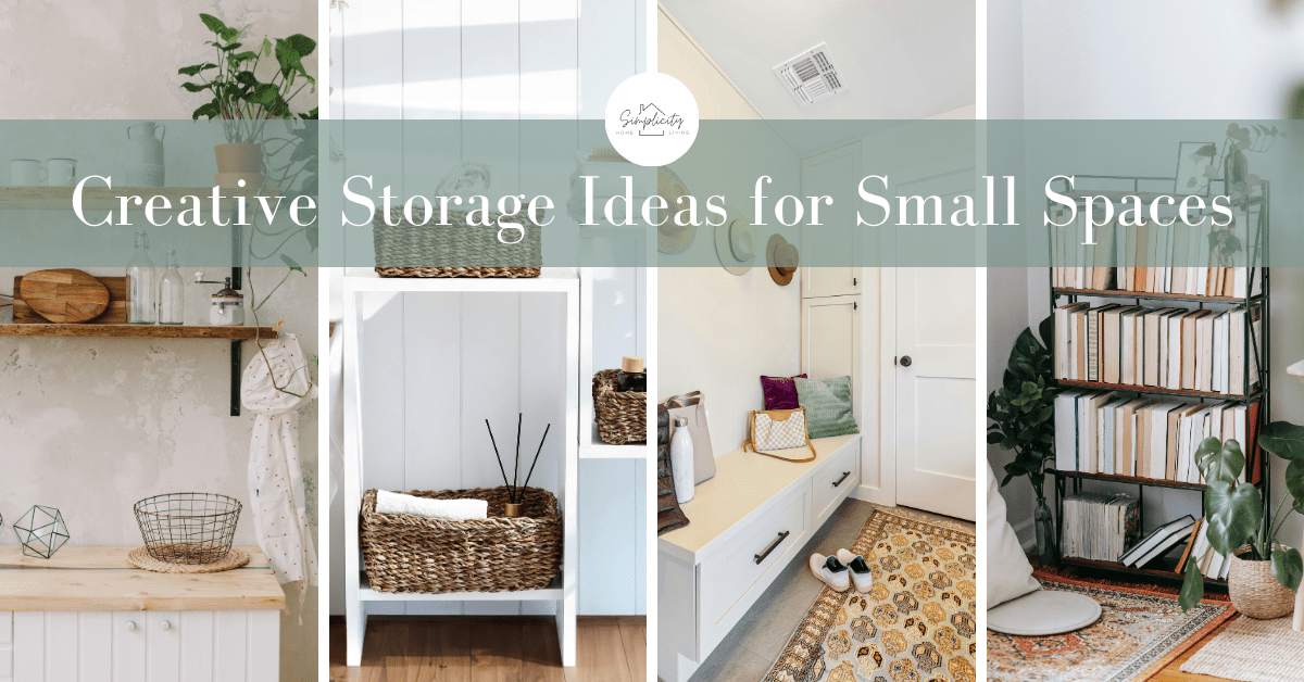 Creative Storage Ideas for Small Spaces – Simplicity Home Living - Luxury Home Organization Systems For Small Spaces With Storage