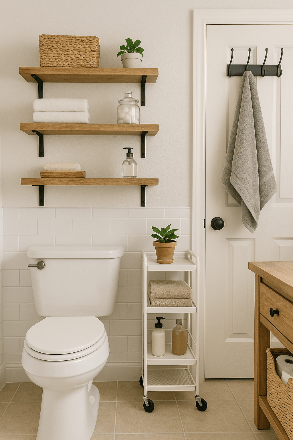 Genius Bathroom Storage Ideas for Tiny Spaces – Simplicity Home Living, image size:1024x1536