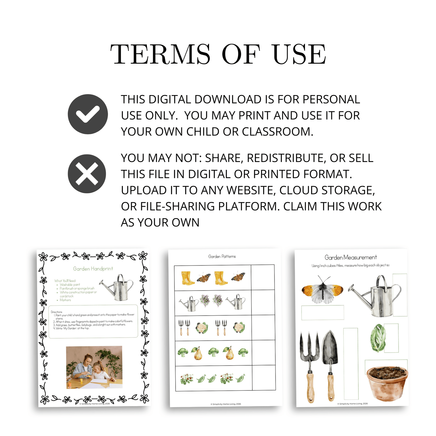 G Is for Garden Alphabet Unit Study | 70+ Printable Early Learning Activities - Simplicity Home Living