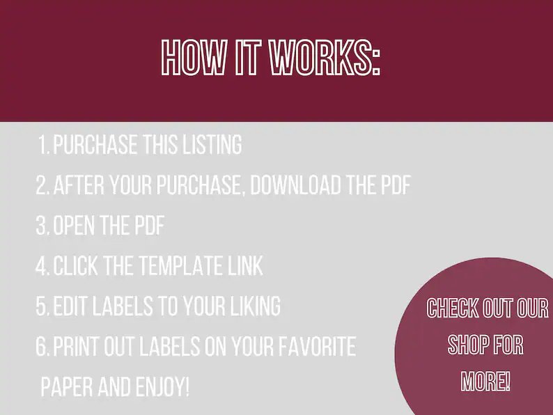 Printable Clothing Labels - Simplicity Home Living