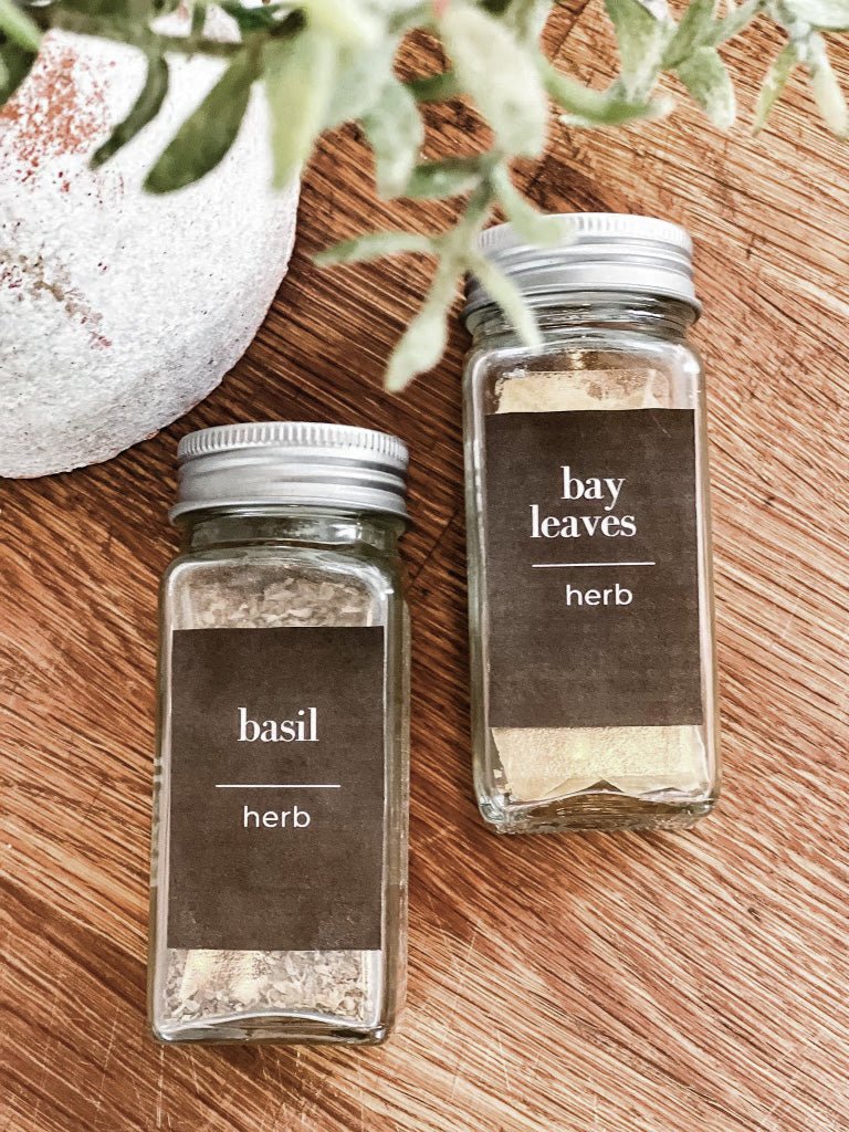Printable Kitchen Spice Labels - Simplicity Home Living
