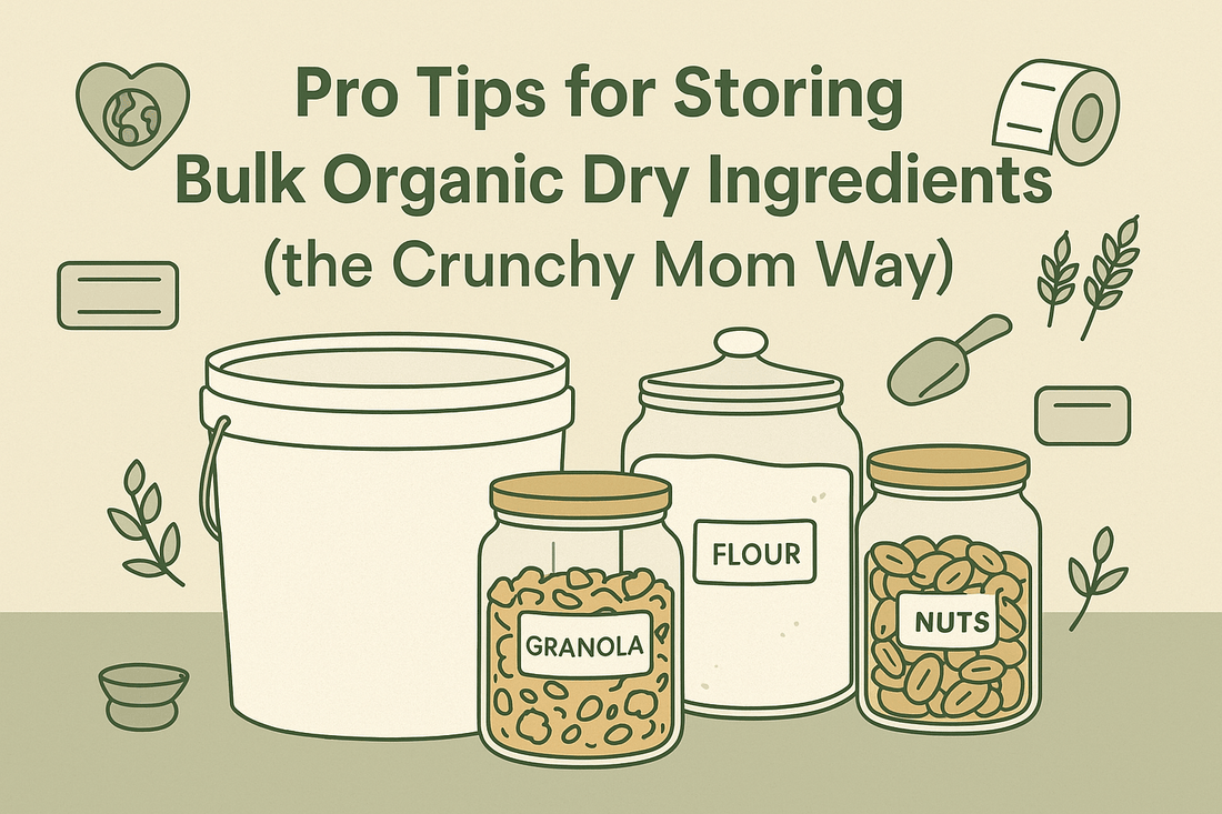 Pro Tips for Storing Bulk Organic Dry Ingredients (the Crunchy Mom Way) - Simplicity Home Living