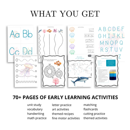 O is for Ocean Alphabet Unit Study | Preschool Ocean, Marine Life & Letter O Activities