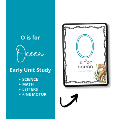 O is for Ocean Alphabet Unit Study | Preschool Ocean, Marine Life & Letter O Activities