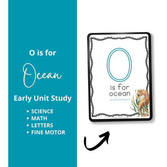O is for Ocean Alphabet Unit Study | Preschool Ocean, Marine Life & Letter O Activities