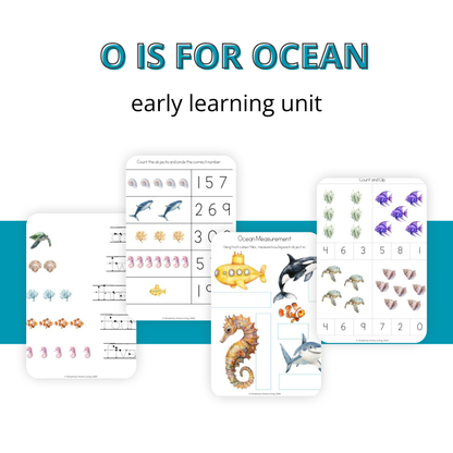 O is for Ocean Alphabet Unit Study | Preschool Ocean, Marine Life & Letter O Activities