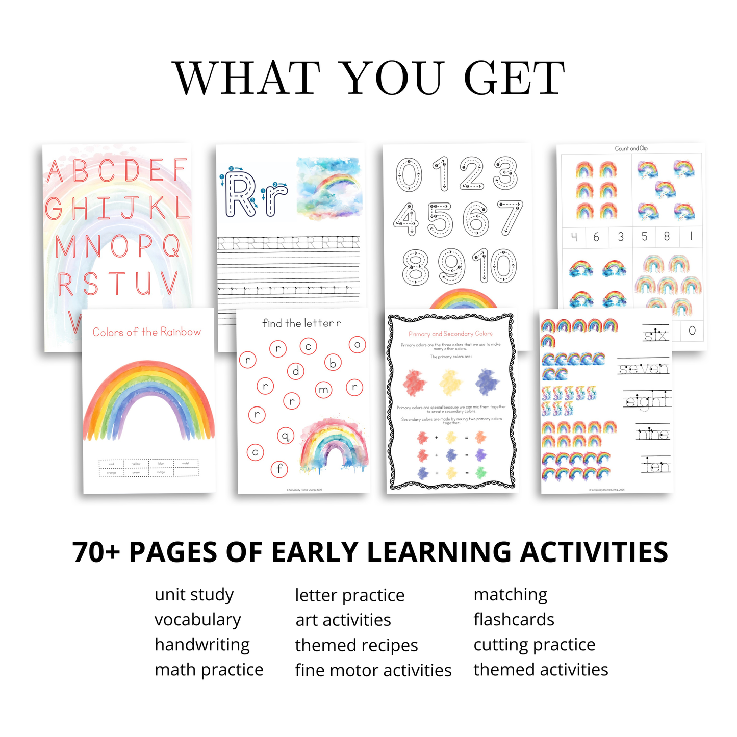 R is for Rainbow Alphabet Unit Study | Preschool Rainbow, Colors & Letter R Printable Activities