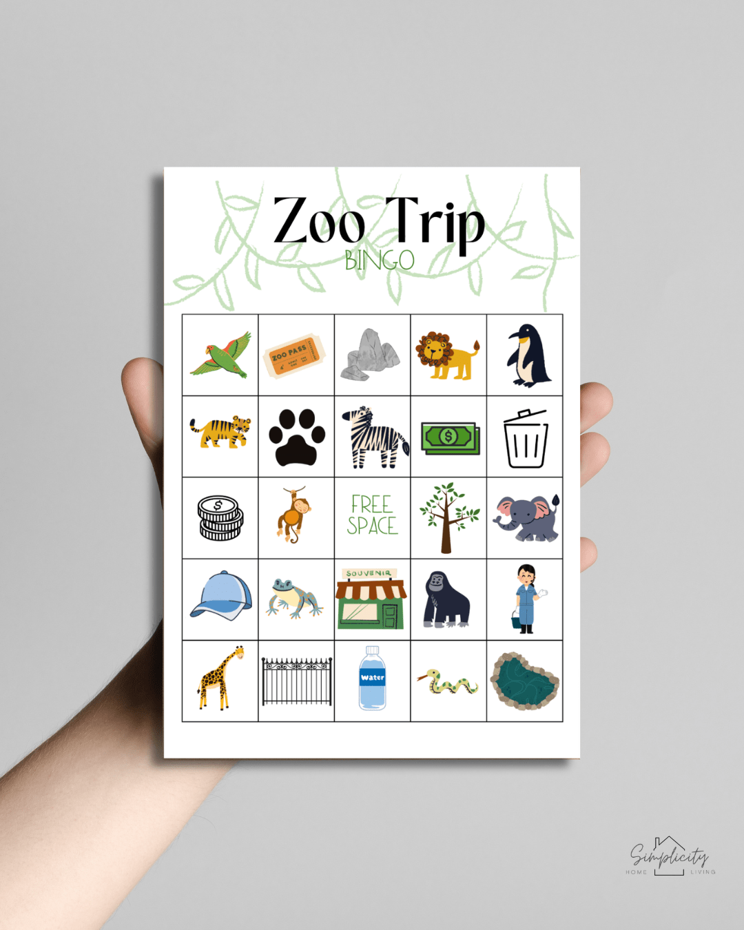 Big Adventure Bingo Card Collection | Printable Kids Activity Pack - Simplicity Home Living