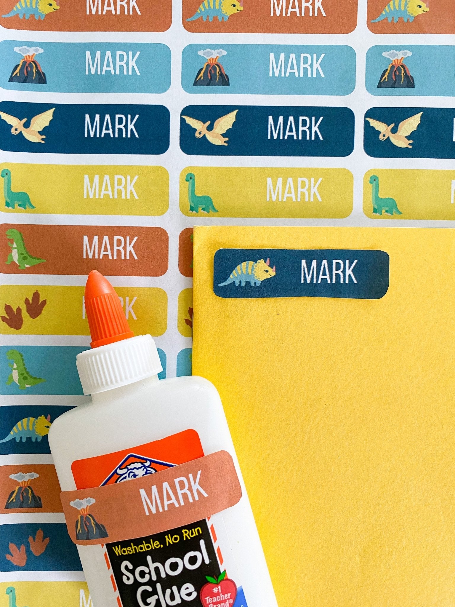 Kid's Name Labels | Printable Canva Name Labels Template - Simplicity Home Living