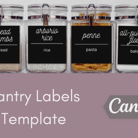 Printable Pantry Labels for Kitchen & Pantry Organization