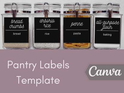 Printable Pantry Labels for Kitchen & Pantry Organization