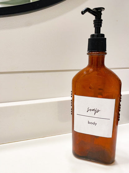 Printable Bathroom Labels - Simplicity Home Living