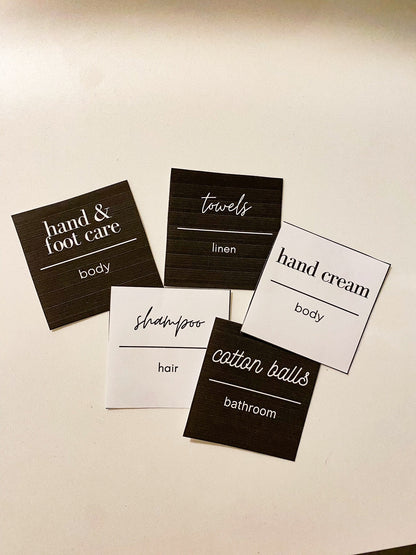 Printable Bathroom Labels - Simplicity Home Living