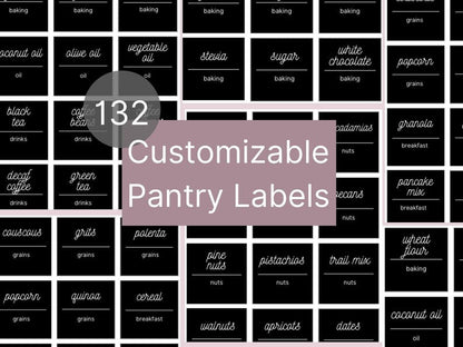 Printable Pantry Labels - Simplicity Home Living