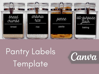 Printable Pantry Labels - Simplicity Home Living