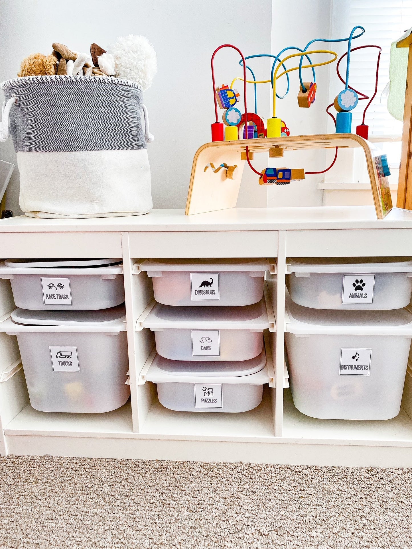 Printable Toy Bin Labels - Simplicity Home Living