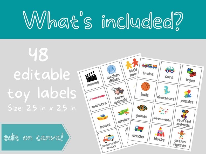 Printable Toy Bin Labels - Simplicity Home Living