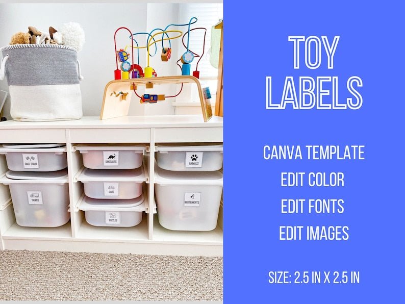 Printable Toy Bin Labels - Simplicity Home Living