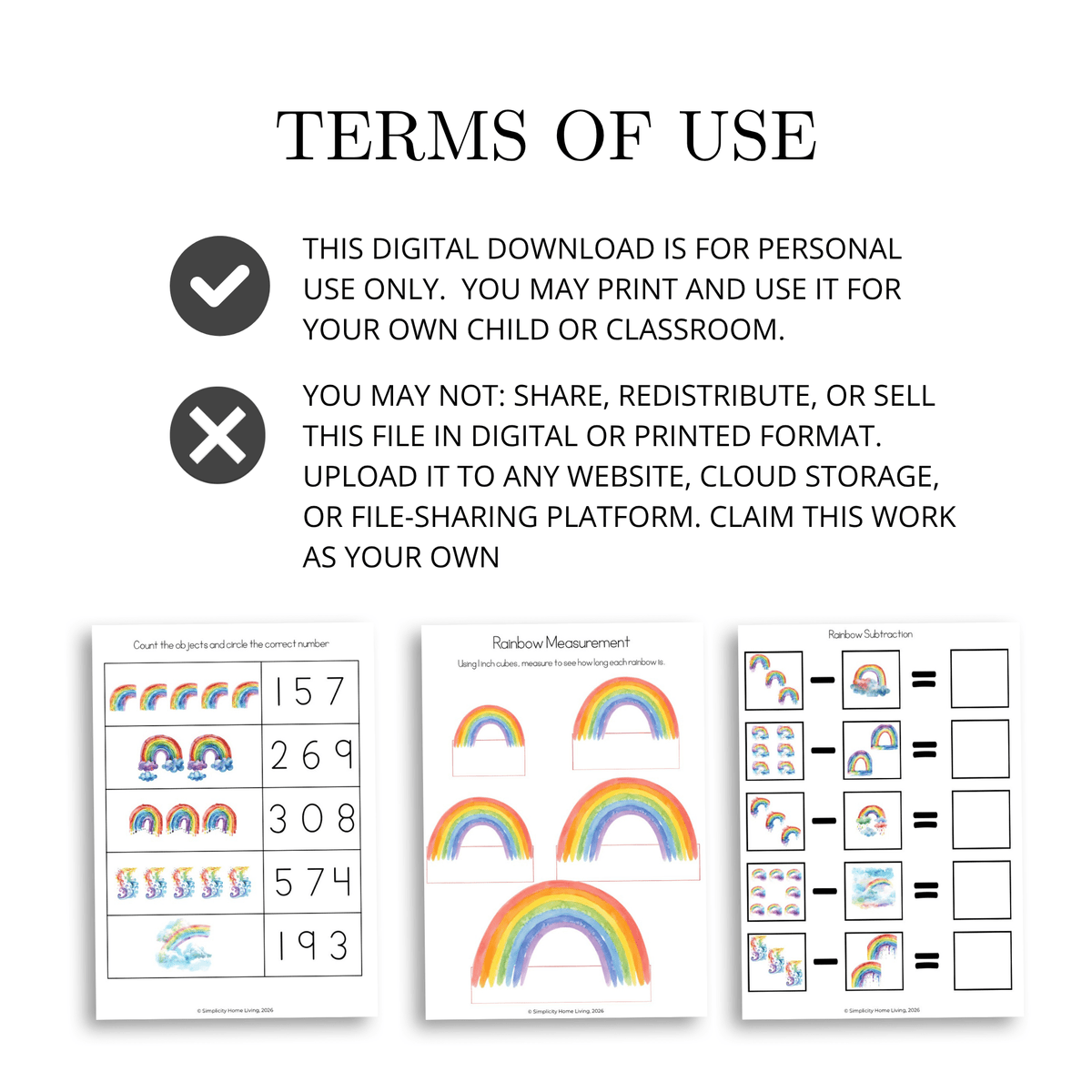 R is for Rainbow Alphabet Unit Study | Preschool Rainbow, Colors & Letter R Printable Activities - Simplicity Home Living