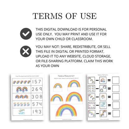 R is for Rainbow Alphabet Unit Study | Preschool Rainbow, Colors & Letter R Printable Activities - Simplicity Home Living