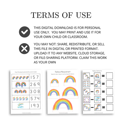 R is for Rainbow Alphabet Unit Study | Preschool Rainbow, Colors & Letter R Printable Activities