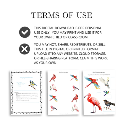 B Is for Bird Alphabet Unit Study | 77-Page Printable Early Learning Unit