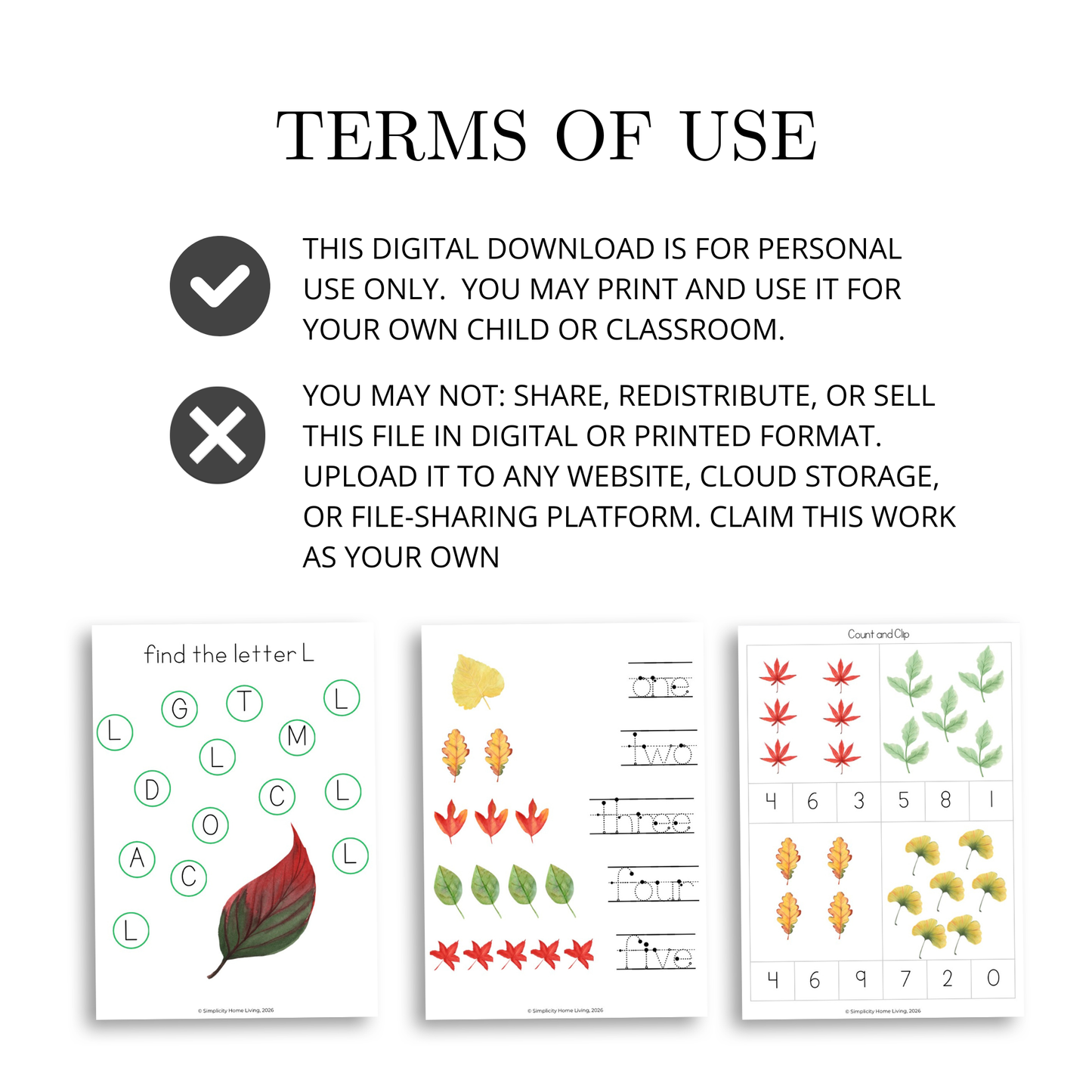 L is for Leaf | Alphabet Early Learning Unit Study | Pre-K Activities